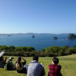 Resting after the walk from Cathedral Cove, Coromandel