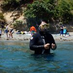 Getting ready to snorkel, Goat Island