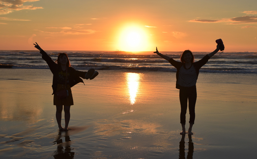 Piha and Karekare at Sunset