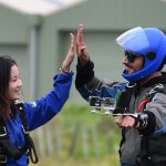 The end of a wonderful skydive with Skydive Auckland