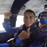 On the plane with Skydive Auckland