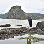 Exploring the Rock Pools, Karekare