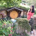 A small scale door at Hobbiton