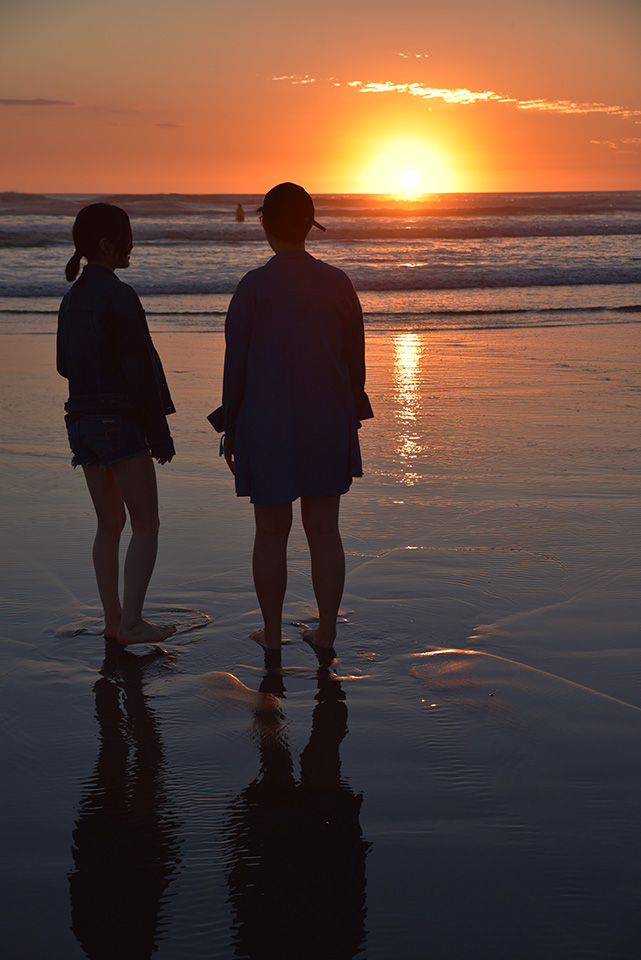 Bethell's Beach at Sunset